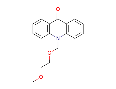 Molecular Structure of 147643-41-2 (9(10H)-Acridinone, 10-[(2-methoxyethoxy)methyl]-)