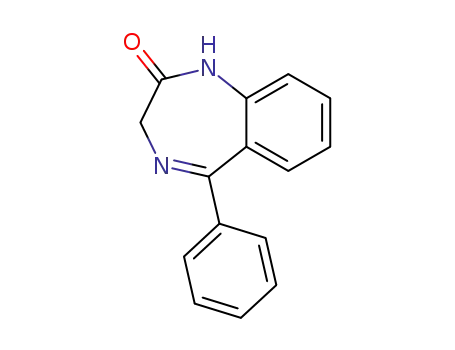 Molecular Structure of 2898-08-0 (1,3-Dihydro-5-phenyl-1,4-benzodiazepin-2-one)