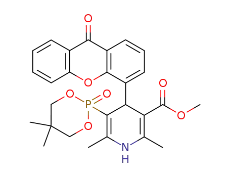 5-(5,5-Dimethyl-2-oxo-2λ5-[1,3,2]dioxaphosphinan-2-yl)-2,6-dimethyl-4-(9-oxo-9H-xanthen-4-yl)-1,4-dihydro-pyridine-3-carboxylic acid methyl ester