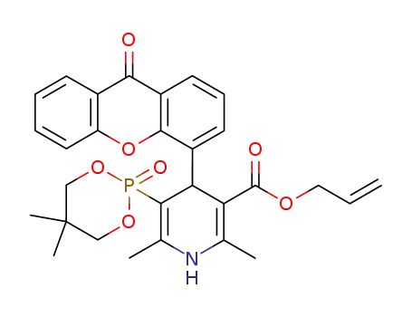 5-(5,5-Dimethyl-2-oxo-2λ5-[1,3,2]dioxaphosphinan-2-yl)-2,6-dimethyl-4-(9-oxo-9H-xanthen-4-yl)-1,4-dihydro-pyridine-3-carboxylic acid allyl ester