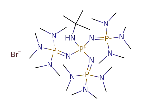 3-(tert-Butylamino)-1,1,1,5,5,5-hexakis(dimethylamino)-3-[(tris(dimethylamino)phosphoranylidene)amino]-1λ5,5λ5-triphosphazadiene-3-ium bromide