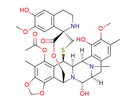 Spiro[6,16-(epithiopropanoxymethano)-7,13-imino-12H-1,3-dioxolo[7,8]isoquino[3,2-b][3]benzazocine-20,1'(2'H)-isoquinolin]-19-one,5-(acetyloxy)-3',4',6,6a,7,13,14,16-octahydro-6',8,14-trihydroxy-7',9-