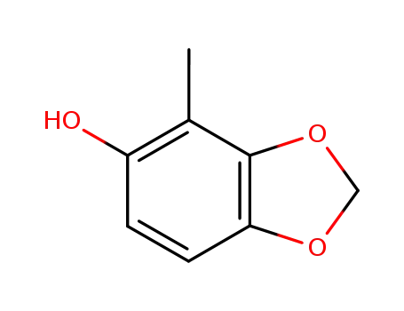 Molecular Structure of 187040-03-5 (1,3-Benzodioxol-5-ol,  4-methyl-)