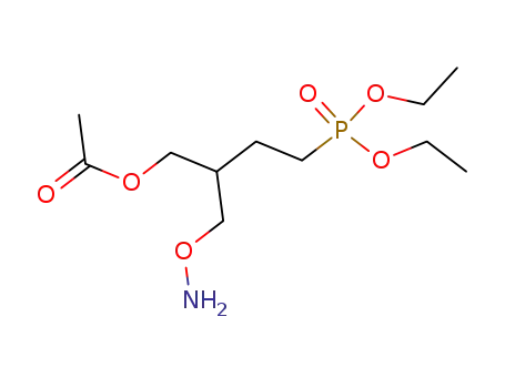 Diethyl 3-(acetoxymethyl)-4-(aminooxy)butylphosphonate