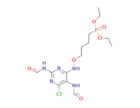 4-Chloro-6-[[4-(diethoxyphosphoryl)butoxy]amino]-2,5-diformamidopyrimidine