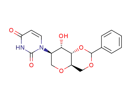 1-((4aR,7R,8S,8aS)-8-hydroxy-2-phenyl-hexahydro-pyrano[3,2-d][1,3]dioxin-7-yl)-1H-pyrimidine-2,4-dione