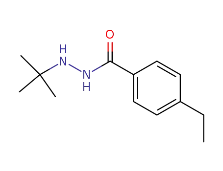 Molecular Structure of 139303-74-5 (Benzoic acid, 4-ethyl-, 2-(1,1-dimethylethyl)hydrazide)