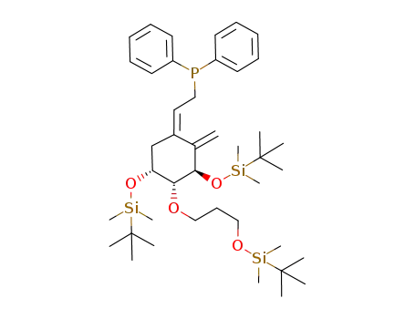 {2-[(3R,4R,5R)-3,5-Bis-(tert-butyl-dimethyl-silanyloxy)-4-[3-(tert-butyl-dimethyl-silanyloxy)-propoxy]-2-methylene-cyclohex-(Z)-ylidene]-ethyl}-diphenyl-phosphane