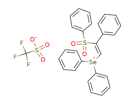 (Z)-diphenyl[(Z)-2-phenyl-2-(phenylsulfonyl)vinyl]selenonium trifluoromethanesulfonate
