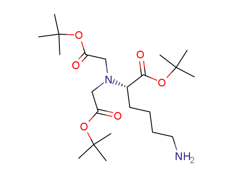 Molecular Structure of 205379-08-4 (N-(5-AMINO-1-CARBOXYPENTYL)IMINODIACETIC ACID, TRI-T-BUTYL ESTER)