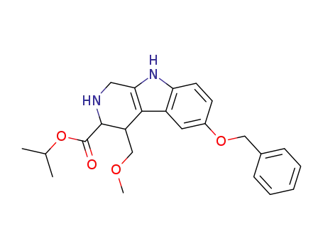 6-Benzyloxy-4-methoxymethyl-2,3,4,9-tetrahydro-1H-β-carboline-3-carboxylic acid isopropyl ester