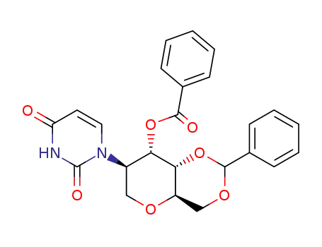 Benzoic acid (4aR,7R,8S,8aS)-7-(2,4-dioxo-3,4-dihydro-2H-pyrimidin-1-yl)-2-phenyl-hexahydro-pyrano[3,2-d][1,3]dioxin-8-yl ester