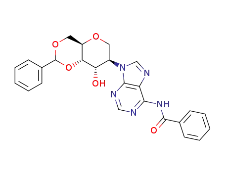 N-[9-((4aR,7R,8S,8aS)-8-Hydroxy-2-phenyl-hexahydro-pyrano[3,2-d][1,3]dioxin-7-yl)-9H-purin-6-yl]-benzamide
