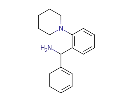 Molecular Structure of 99469-98-4 (Benzenemethanamine, a-phenyl-2-(1-piperidinyl)-)