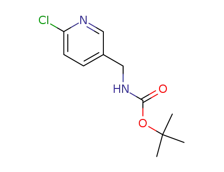 Molecular Structure of 285119-72-4 (TERT-BUTYL [(6-CHLOROPYRIDIN-3-YL)METHYL]CARBAMATE)