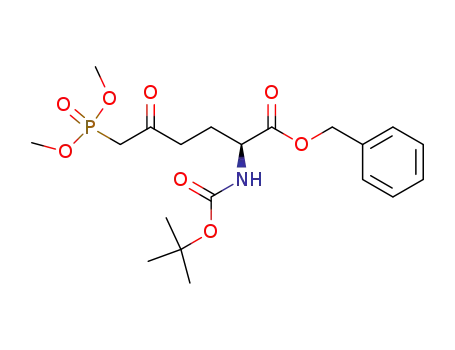 (2S)-α-benzyl 2-N-(tert-butyloxycarbonyl)amino-5-oxo-6-(dimethylphosphonyl)hexanoate