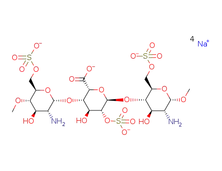 C20H32N2O24S3(4-)*4Na(1+)