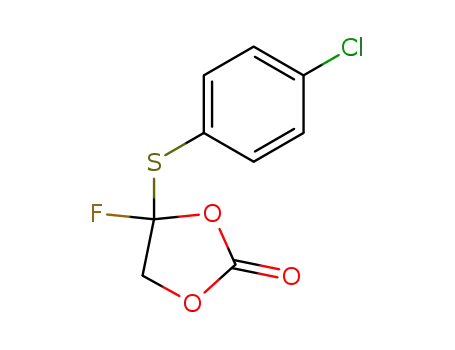 4-fluoro-4-(p-chlorophenylthio)-1,3-dioxolan-2-one