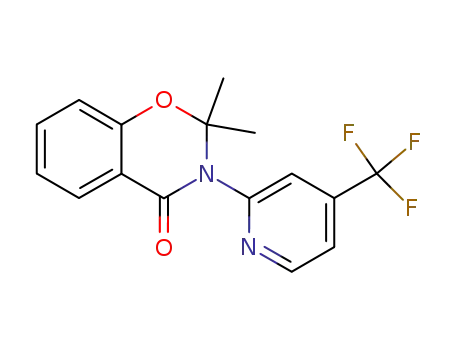 2,2-dimethyl-3-(4-trifluoromethyl-pyridin-2-yl)-2,3-dihydro-benzo[e][1,3]oxazin-4-one