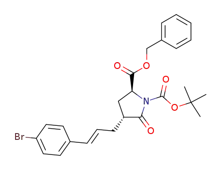 benzyl (2S,4R,E)-N-BOC-4-(4-bromocinnamyl)pyroglutamate