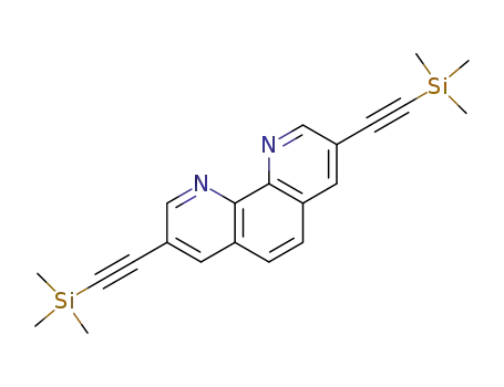 Molecular Structure of 320573-10-2 (1,10-Phenanthroline, 3,8-bis[(trimethylsilyl)ethynyl]-)