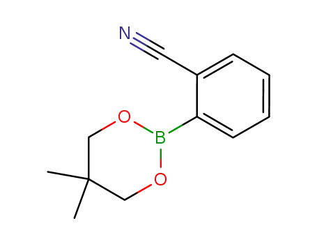 Molecular Structure of 214360-47-1 (2-Cyanophenylboronic acid neopentyl ester)
