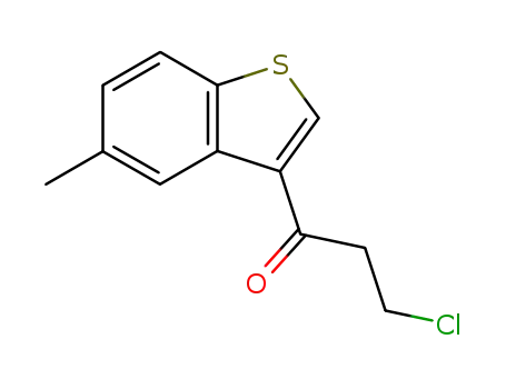 Molecular Structure of 391669-08-2 (1-Propanone, 3-chloro-1-(5-methylbenzo[b]thien-3-yl)-)