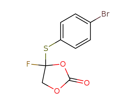 4-fluoro-4-(p-bromophenylthio)-1,3-dioxolan-2-one