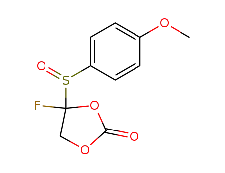 4-fluoro-4-(4-methoxy-benzenesulfinyl)-[1,3]dioxolan-2-one