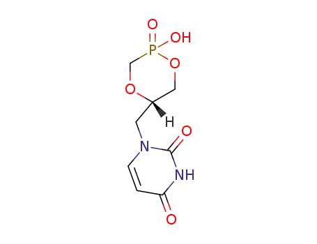 1-(2-hydroxy-2-oxo-2λ5-[1,4,2]dioxaphosphinan-5-ylmethyl)-1H-pyrimidine-2,4-dione