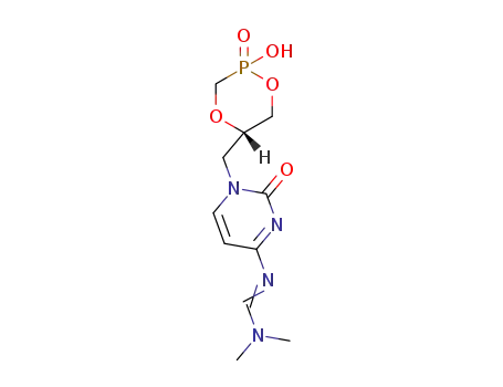 N'-[1-(2-hydroxy-2-oxo-2λ5-[1,4,2]dioxaphosphinan-5-ylmethyl)-2-oxo-1,2-dihydro-pyrimidin-4-yl]-N,N-dimethyl-formamidine