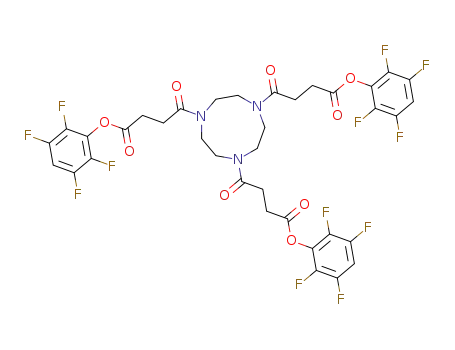 1,4,7-tris[3'-(2,3,5,6-tetrafluorophenoxycarbonyl)propanoyl]triazacyclononane