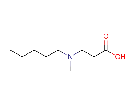 Molecular Structure of 287395-61-3 (b-Alanine, N-methyl-N-pentyl-)