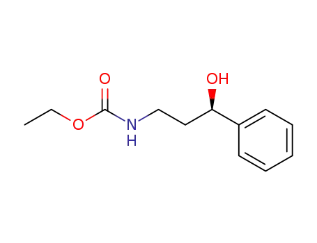 Molecular Structure of 502697-62-3 (Carbamic acid, [(3R)-3-hydroxy-3-phenylpropyl]-, ethyl ester)