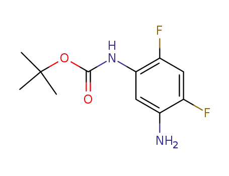 Molecular Structure of 179741-60-7 (Carbamic acid, (5-amino-2,4-difluorophenyl)-, 1,1-dimethylethyl ester)