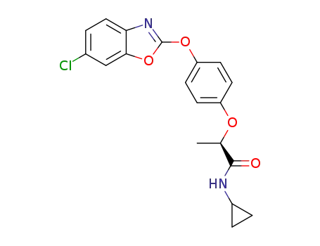 2-[4-(6-chloro-benzooxazol-2-yloxy)-phenoxy]-N-cyclopropyl-propionamide