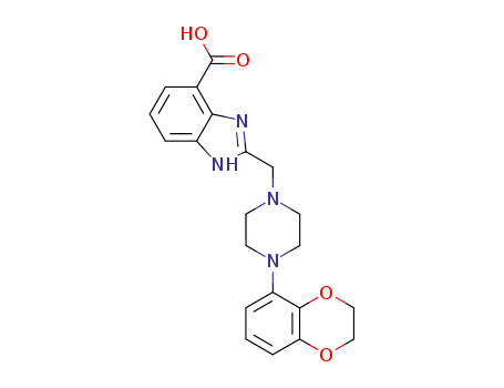 2-[[4-(2,3-dihydro-1,4-benzodioxan-5-yl)piperazin-1-yl]methyl]benzimidazole-4-carboxylic acid