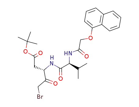 (S)-5-Bromo-3-{(S)-3-methyl-2-[2-(naphthalen-1-yloxy)-acetylamino]-butyrylamino}-4-oxo-pentanoic acid tert-butyl ester