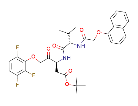 (S)-3-{(S)-3-Methyl-2-[2-(naphthalen-1-yloxy)-acetylamino]-butyrylamino}-4-oxo-5-(2,3,6-trifluoro-phenoxy)-pentanoic acid tert-butyl ester