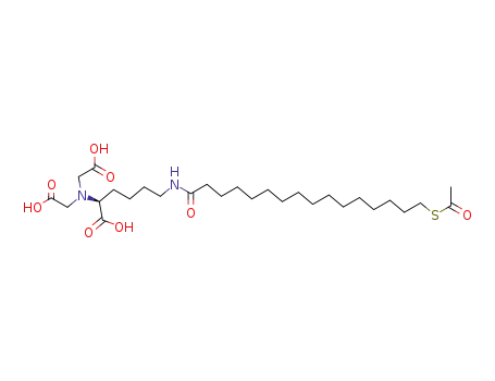 N-[Nα,Nα-bis(carboxymethyl)-L-lysine]-16-(acetylthio)hexadecanamide