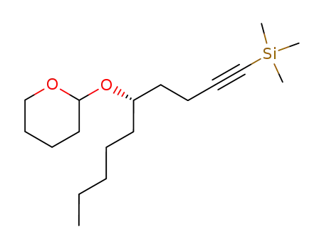 1-(trimethylsilyl)-O-tetrahydropyran-2-yl-1-decyn-5-(S)-ol