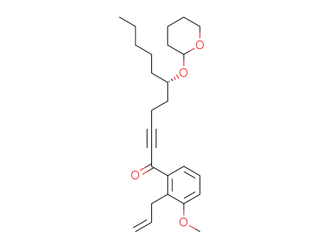 (6S)-1-[3-methoxy-2-(2-propenyl)phenyl]-6-[(tetrahydro-2H-pyran-2-yl)oxy]-2-undecyn-1-one