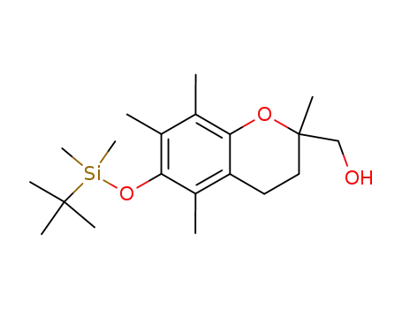 (6-t-butyldimethylsilyloxy-2,5,7,8-tetramethyl-3,4-dihydro-2H-1-benzo[1,2-b]pyran-2yl)methanol