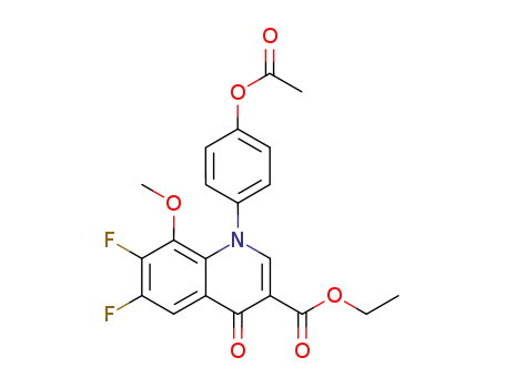 1-(4-acetoxy-phenyl)-6,7-difluoro-8-methoxy-4-oxo-1,4-dihydro-quinoline-3-carboxylic acid ethyl ester