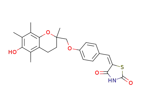 5-[4-(6-hydroxy-2,5,7,8-tetramethylchroman-2-yl-methoxy)benzylidene]-2,4-thiazolidinedione