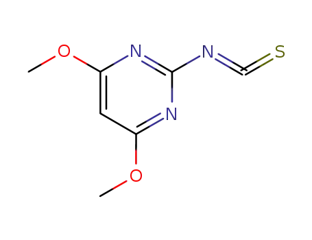 Molecular Structure of 110860-38-3 (Pyrimidine, 2-isothiocyanato-4,6-dimethoxy- (9CI))