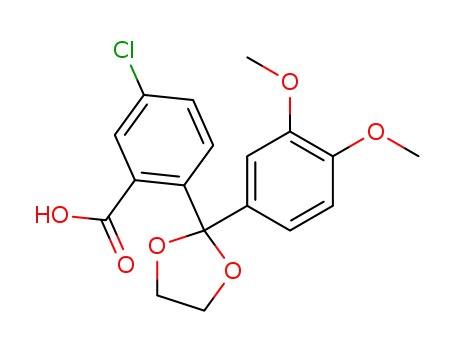 5-chloro-2-[2-(3,4-dimethoxy-phenyl)-[1,3]dioxolan-2-yl]-benzoic acid