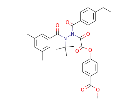 4-{[N'-tert-butyl-N'-(3,5-dimethyl-benzoyl)-N-(4-ethyl-benzoyl)-hydrazino]-oxo-acetoxy}-benzoic acid methyl ester