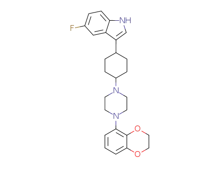 3-{(1,4-trans)-4-[4-(2,3-dihydro-benzo[1,4]dioxin-5-yl)-piperazin-1-yl]-cyclohexyl}-5-fluoro-1H-indole