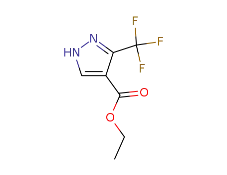 Molecular Structure of 155377-19-8 (ETHYL 3-(TRIFLUOROMETHYL)PYRAZOLE-4-CARBOXYLATE)